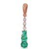 Gold pendant with Diamonds , Emerald