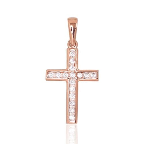 Gold pendant with Zirkons