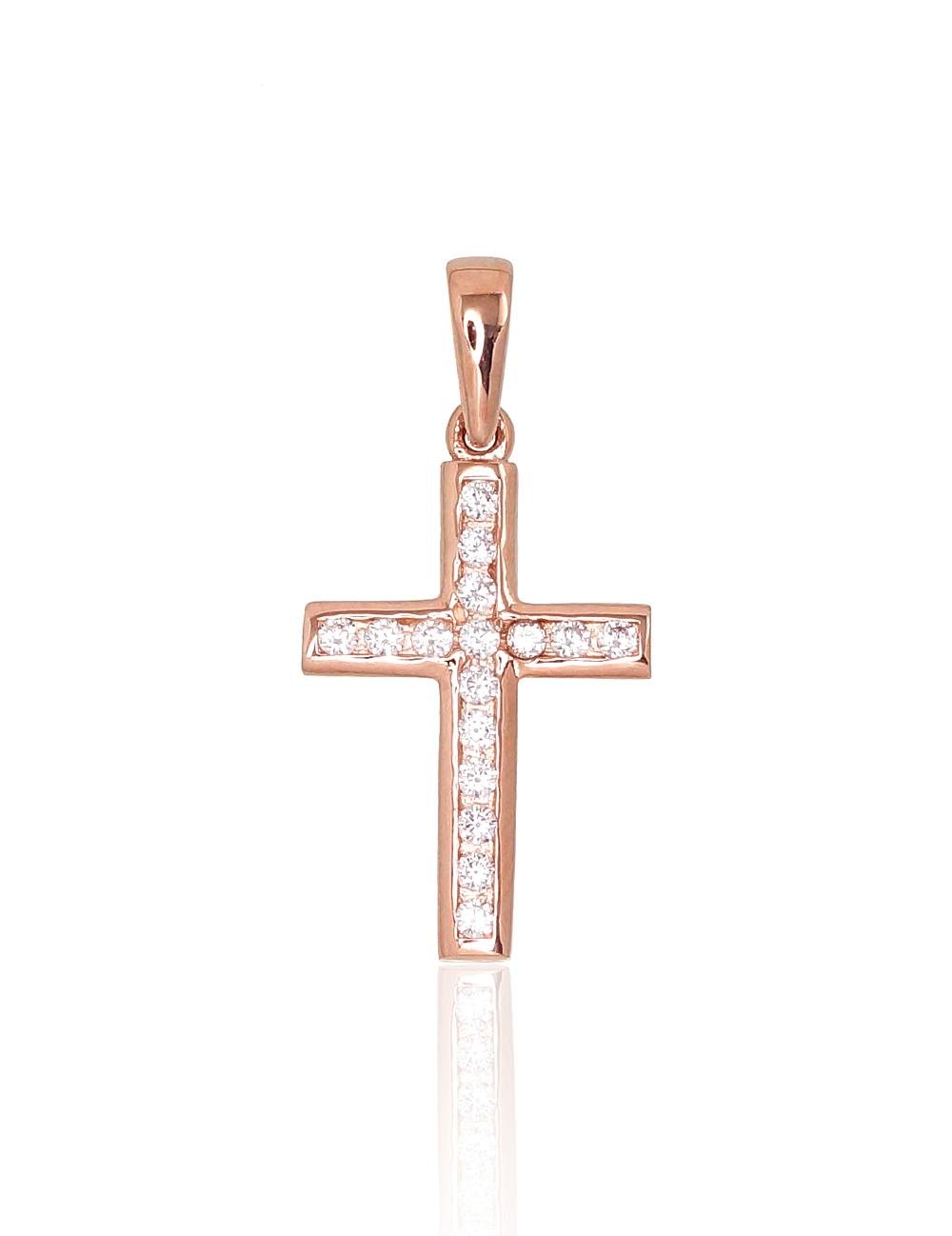 Gold pendant with Zirkons