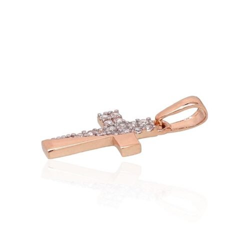 Alternative view of Gold pendant with Zirkons