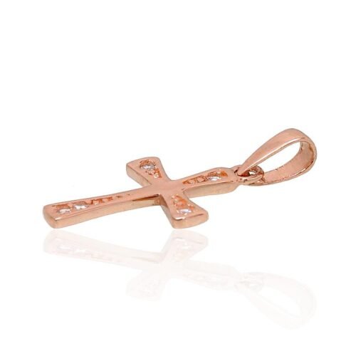 Alternative view of Gold pendant with Zirkons