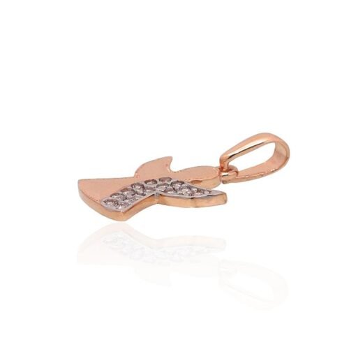Alternative view of Gold pendant with Zirkons