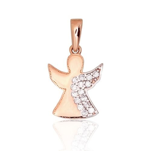 Gold pendant with Zirkons