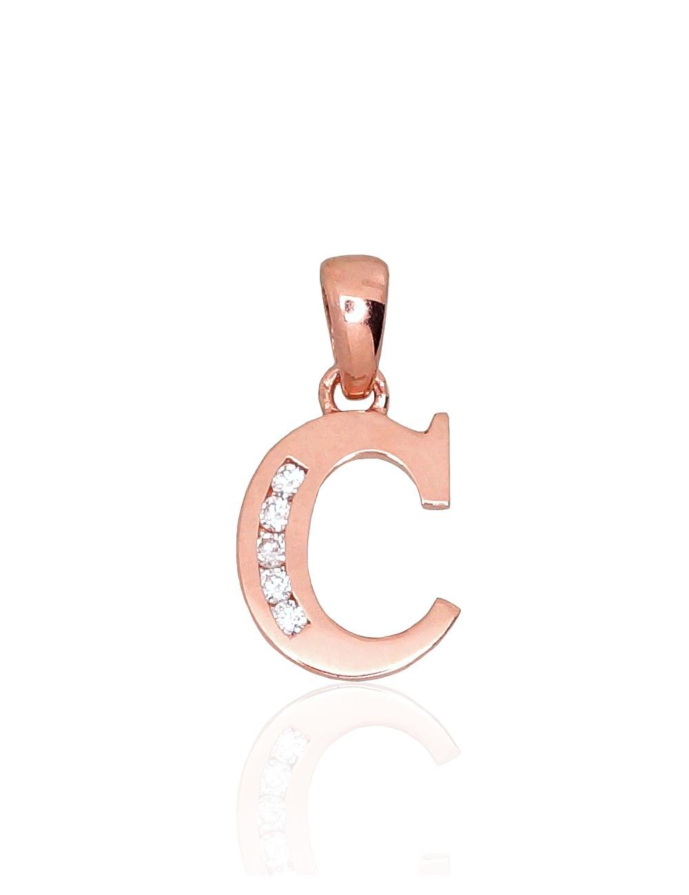 Gold pendant with Zirkons
