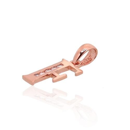 Alternative view of Gold pendant with Zirkons