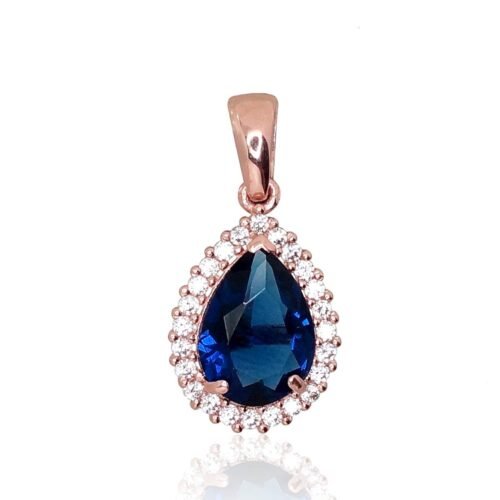 Gold pendant with Zirkons