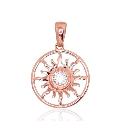 Gold pendant with Zirkons