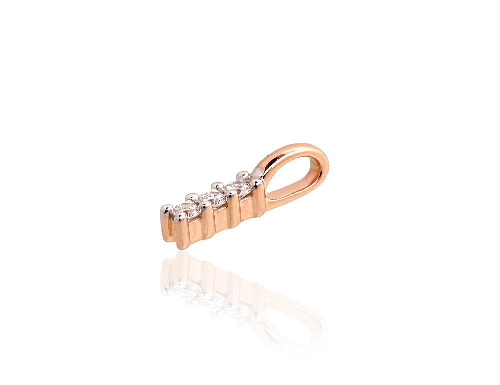 Gold pendant with Diamonds - Image 2