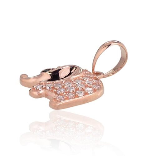 Alternative view of Gold pendant with Zirkons