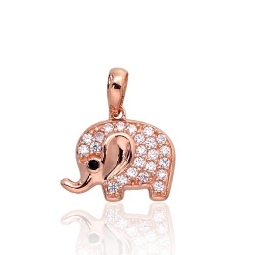 Gold pendant with Zirkons