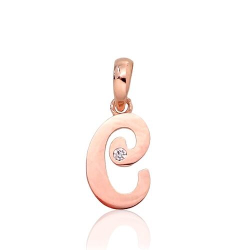 Gold pendant with Zirkons