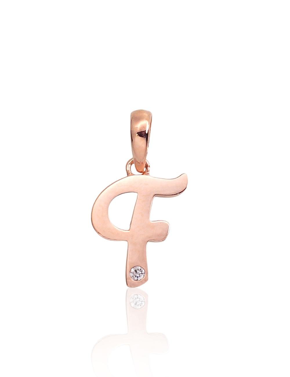Gold pendant with Zirkons