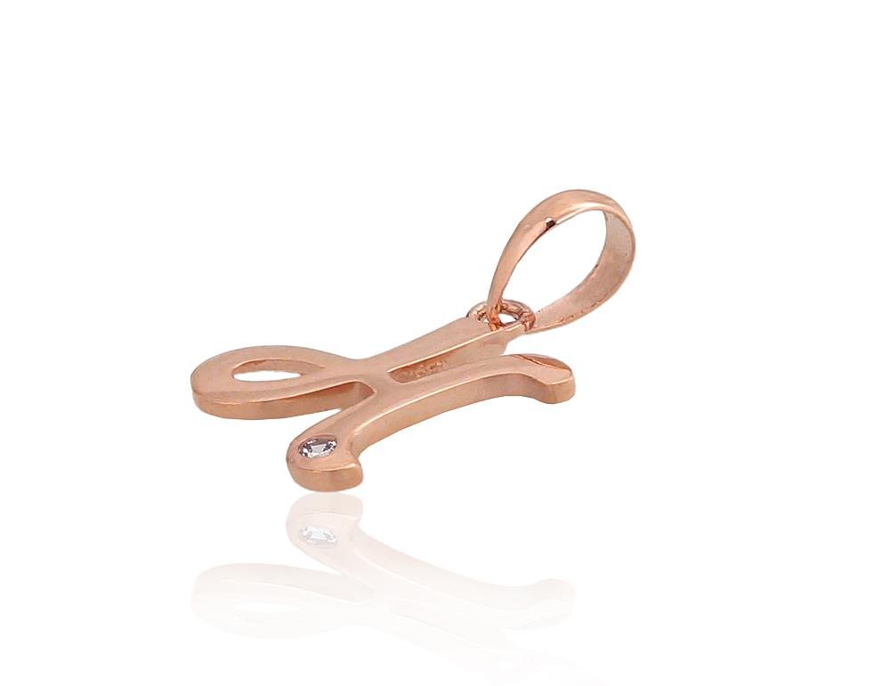 Gold pendant with Zirkons - Image 2