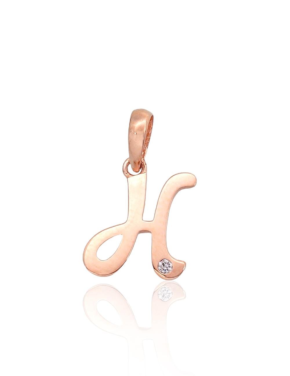 Gold pendant with Zirkons