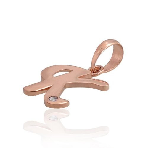 Alternative view of Gold pendant with Zirkons