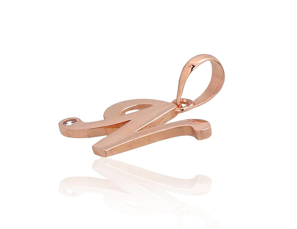 Gold pendant with Zirkons - Image 2