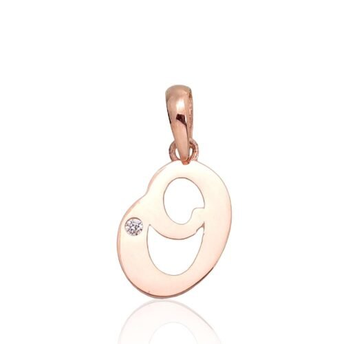 Gold pendant with Zirkons