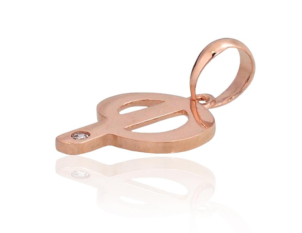 Gold pendant with Zirkons - Image 2