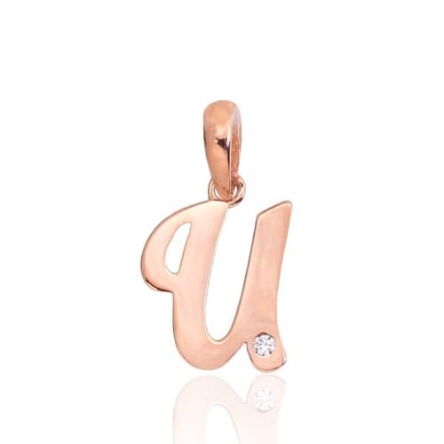 Gold pendant with Zirkons