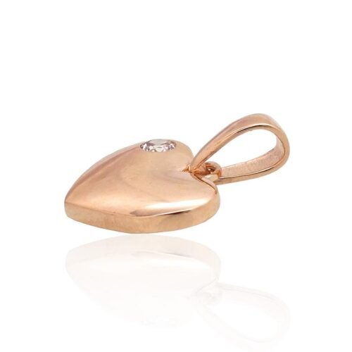 Alternative view of Gold pendant with Zirkons