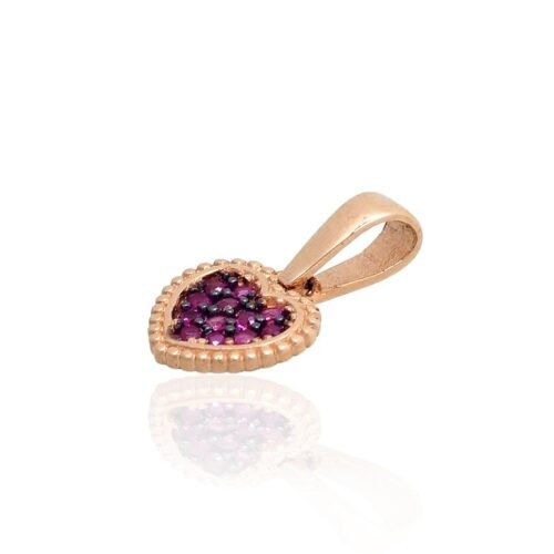 Alternative view of Gold pendant with Zirkons
