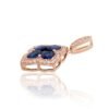 Gold pendant with Diamonds , Sapphire - Image 2