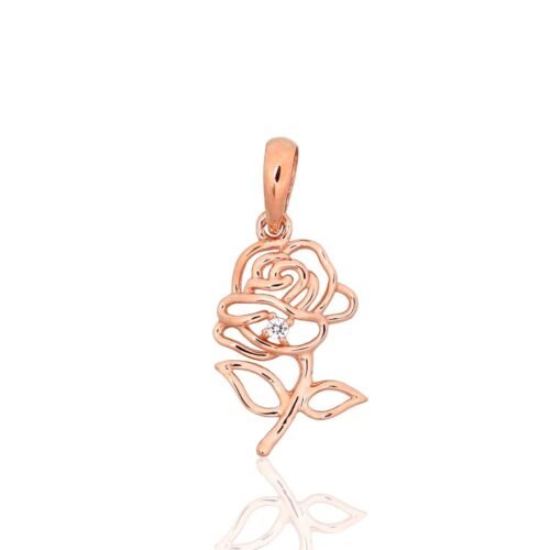 Gold pendant with Zirkons