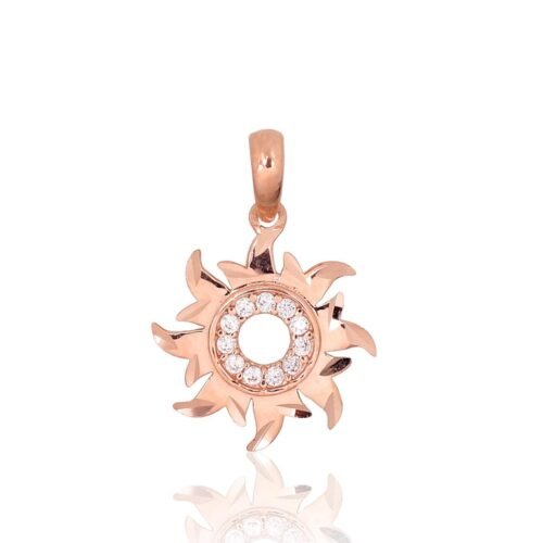 Gold pendant with Zirkons