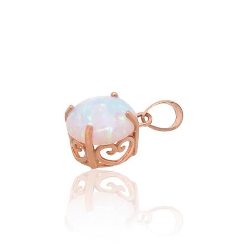 Alternative view of Gold pendant with Opalit
