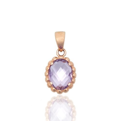 Gold pendant with Amethyst
