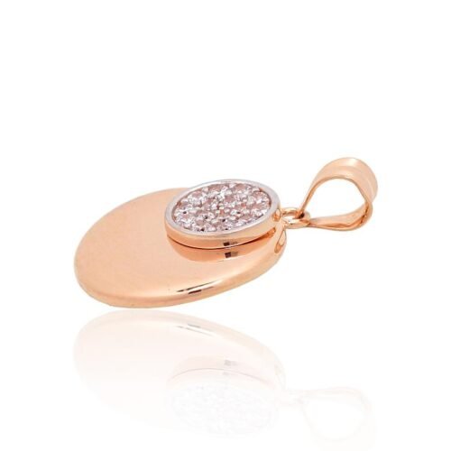Alternative view of Gold pendant with Zirkons