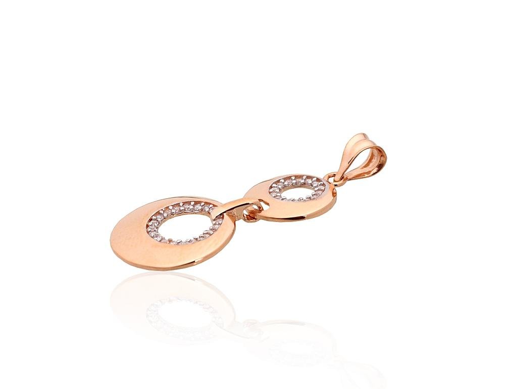 Gold pendant with Zirkons - Image 2