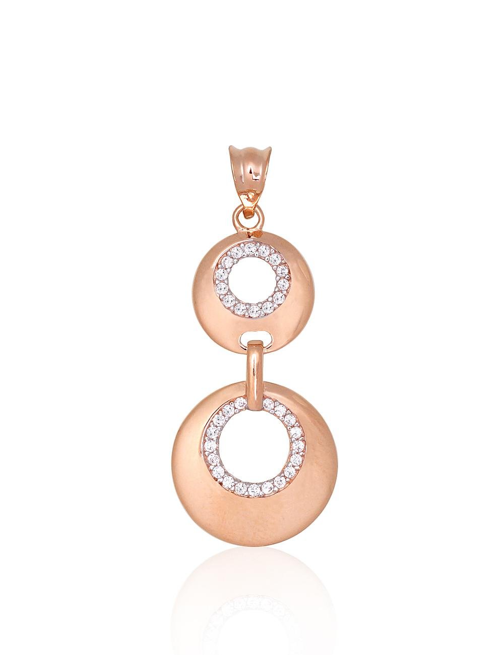 Gold pendant with Zirkons
