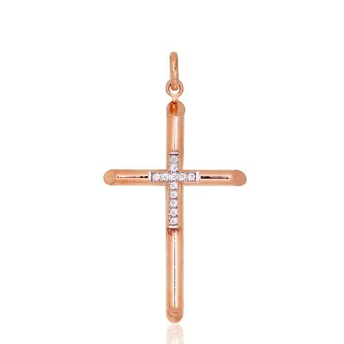 Gold pendant with Zirkons
