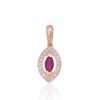 Gold pendant with Diamonds , Ruby