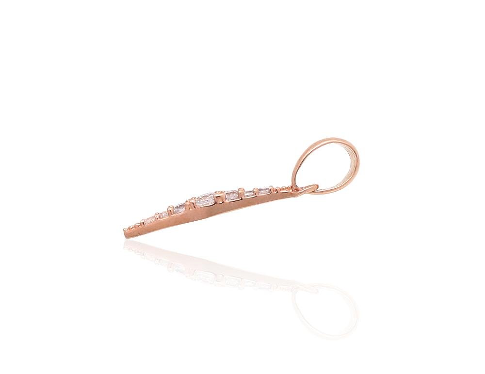 Gold pendant with Zirkons - Image 2