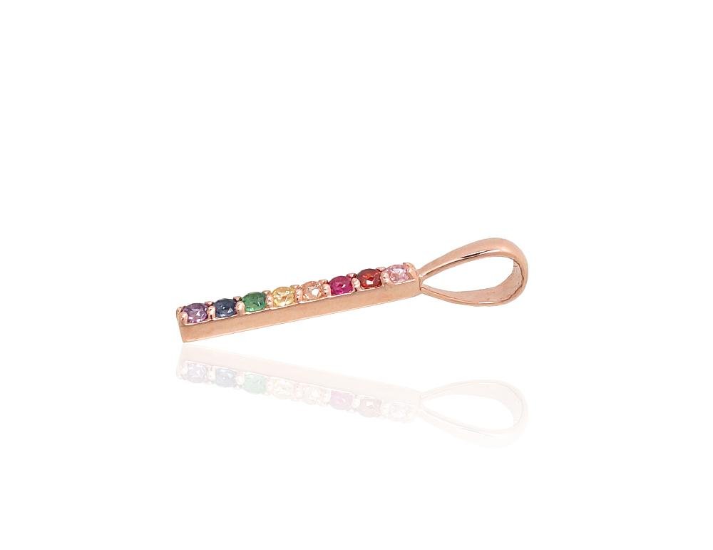 Gold pendant with Zirkons - Image 2