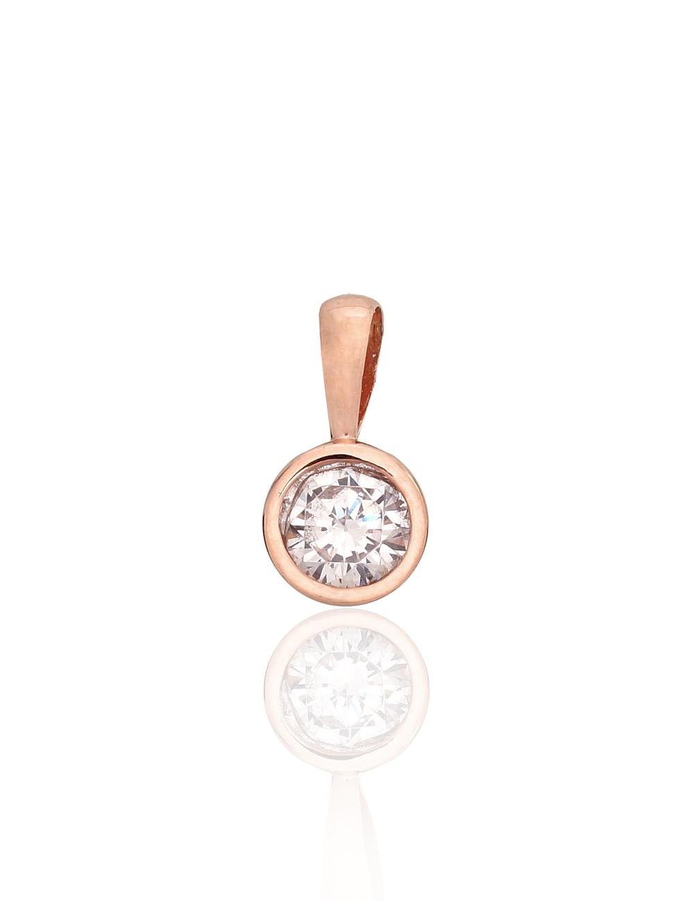Gold pendant with Zirkons