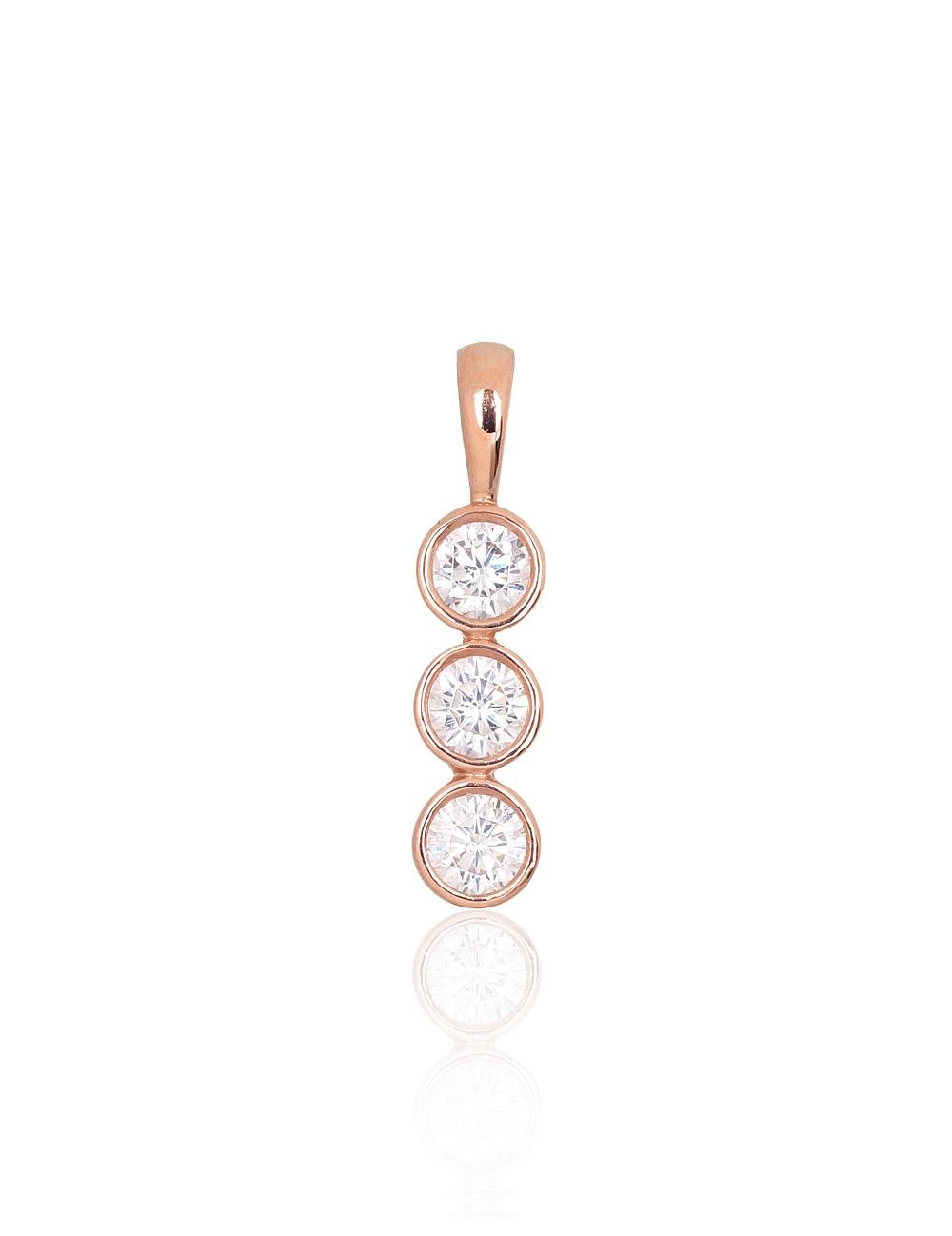 Gold pendant with Zirkons