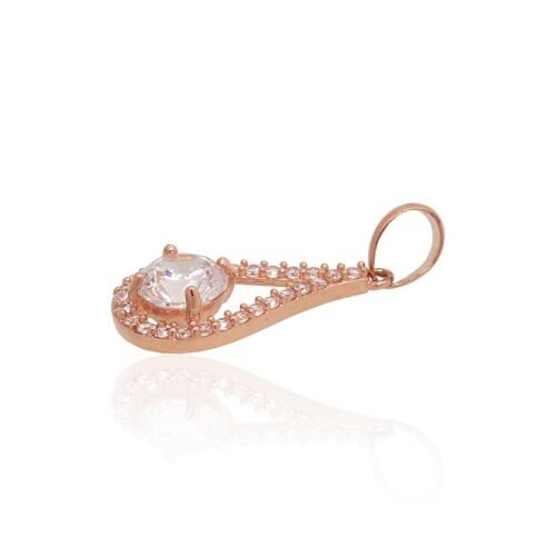 Alternative view of Gold pendant with Zirkons