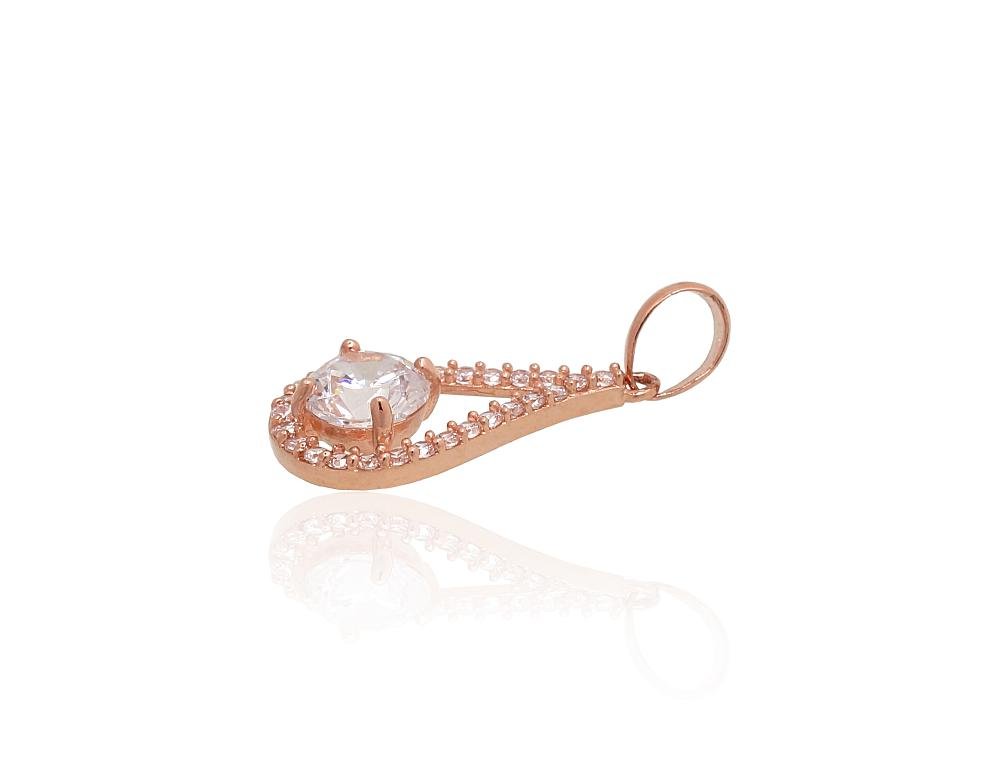 Gold pendant with Zirkons - Image 2