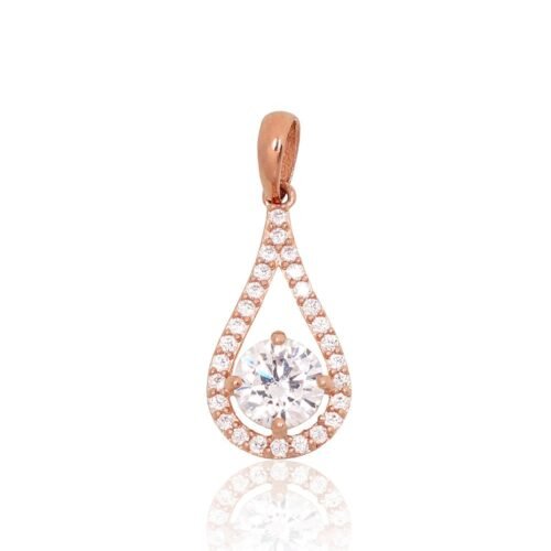 Gold pendant with Zirkons