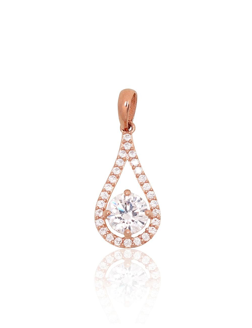 Gold pendant with Zirkons