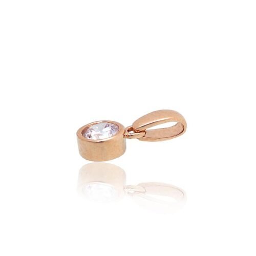 Alternative view of Gold pendant with Zirkons
