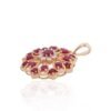 Gold pendant with Diamonds , Ruby - Image 2