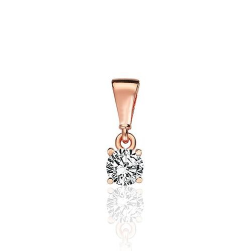 Gold pendant with Zirkons