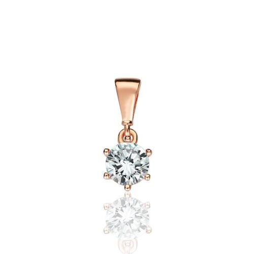 Gold pendant with Zirkons