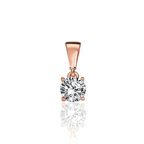 Gold pendant with Zirkons