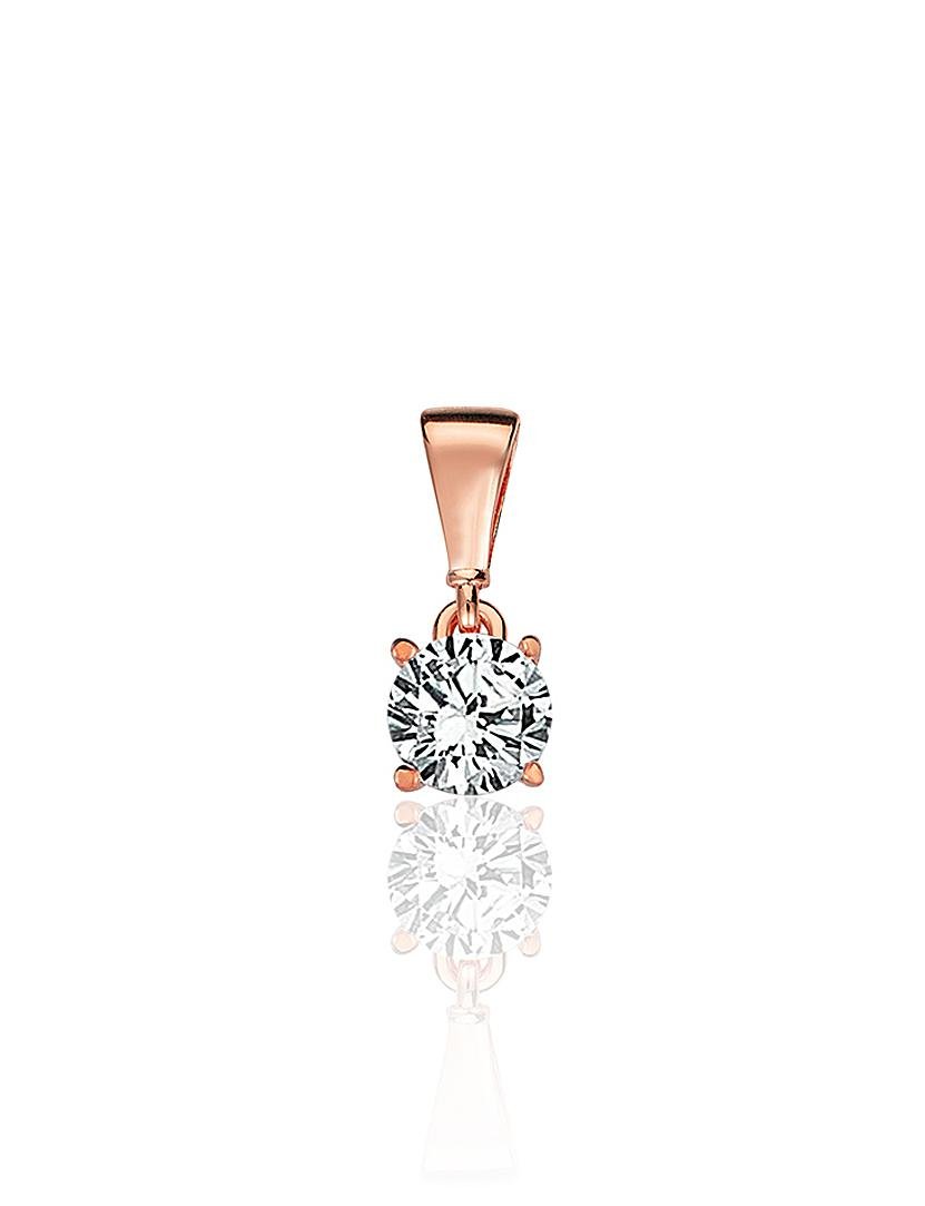 Gold pendant with Zirkons