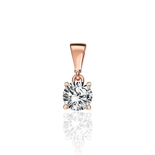 Gold pendant with Zirkons